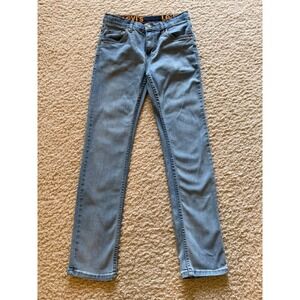 Levi's 510 Men Light Blue Slim  Jeans Stretch Button  youth 14 reg  W27 / L29